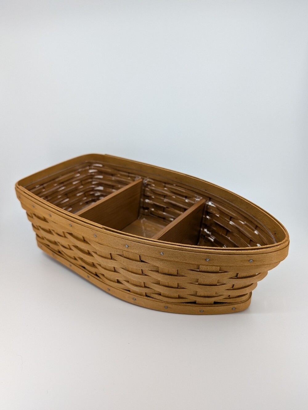 Longaberger 2003 Row Your Boat Basket, Protector & Dividers